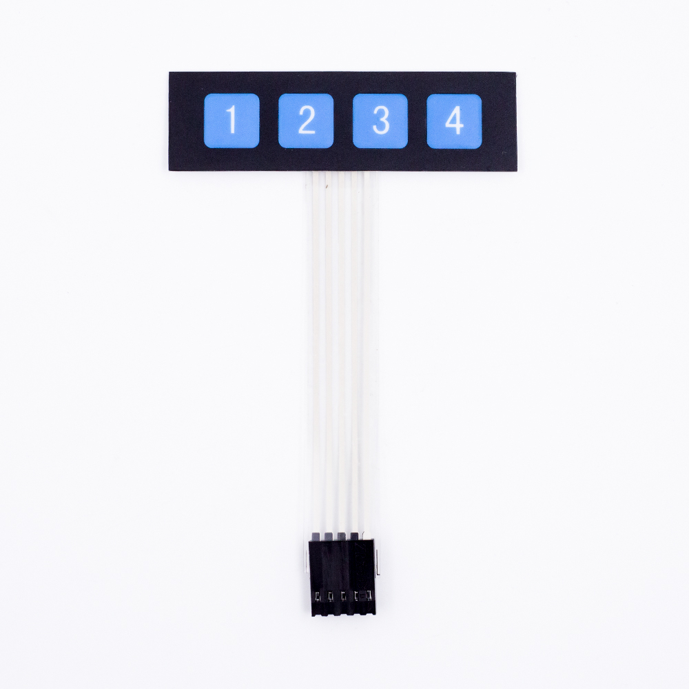 Матричная мембранная клавиатура 1х4